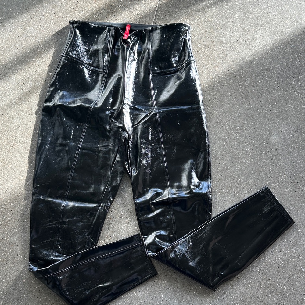 SPANX Black High-Shine Leggings